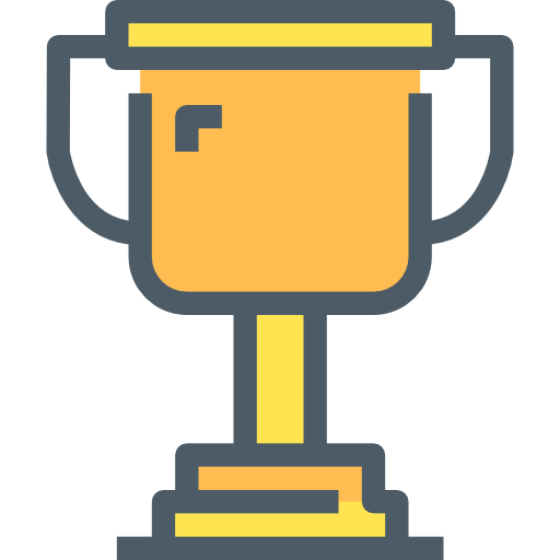 Trophy Accurate Lineal Color icon