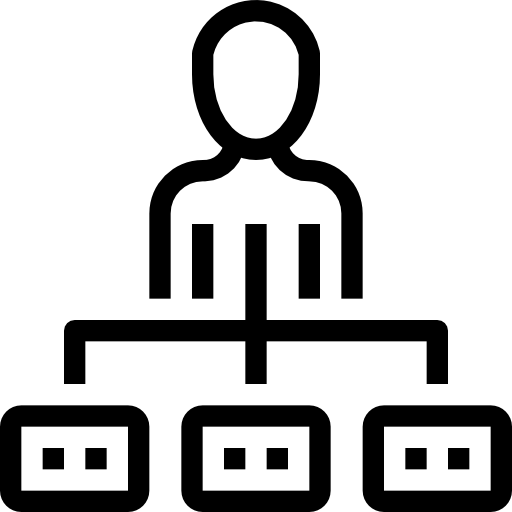 struktura hierarchiczna Accurate Lineal ikona