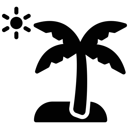 albero di cocco Generic Glyph icona