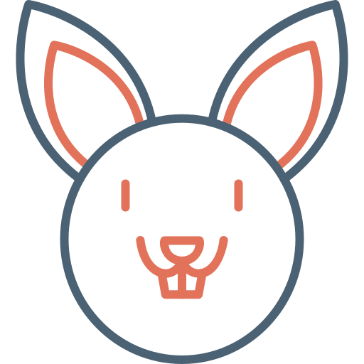 Rabbit Generic Outline Color icon