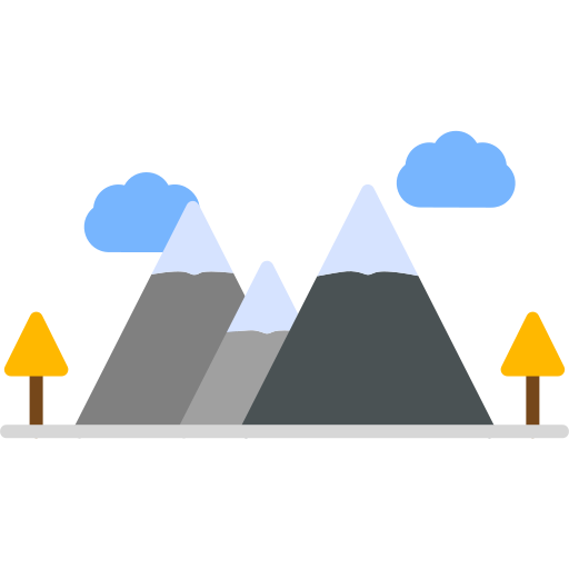 catena montuosa Generic Flat icona