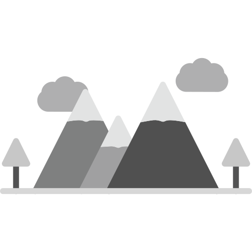 chaîne de montagnes Generic Grey Icône