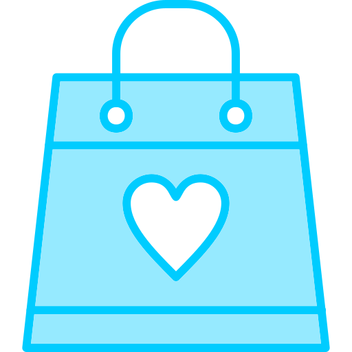 Shopping bag Generic Blue icon