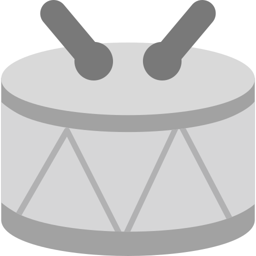 ドラム Generic Grey icon