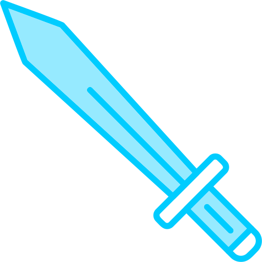 épée Generic Blue Icône
