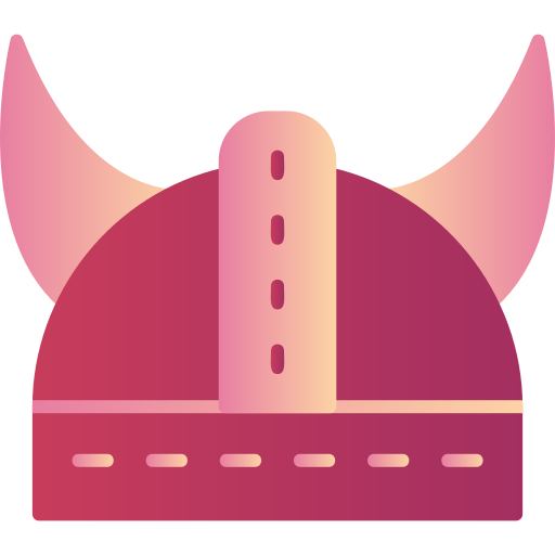 Шлем викинга Generic Flat Gradient иконка