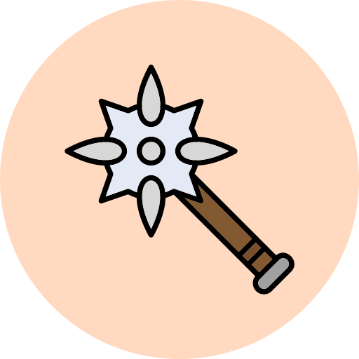 Mace Generic Outline Color icon