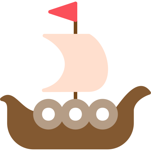 Корабль викингов Generic Flat иконка