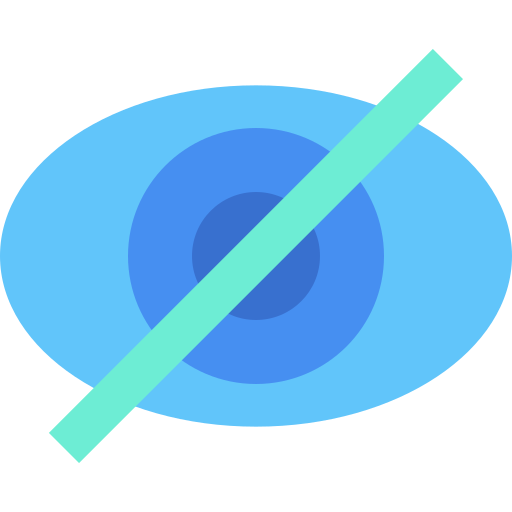 隠れる Generic Blue icon