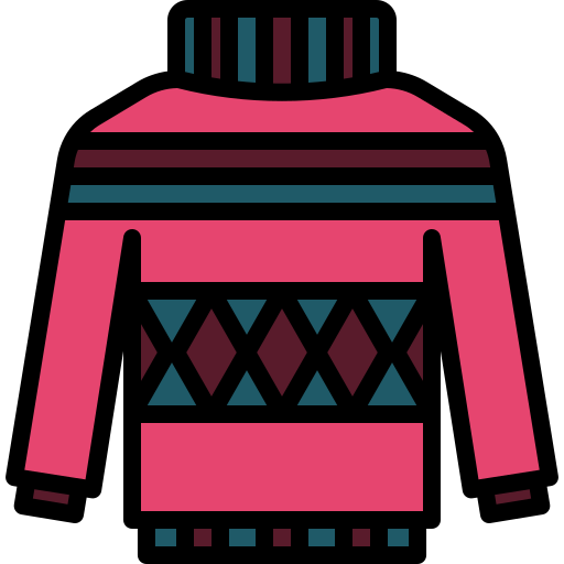 suéter Generic Outline Color Ícone