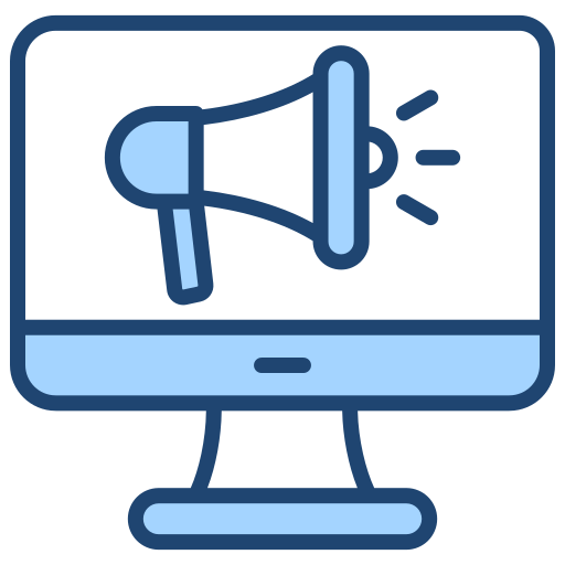 online marketing Generic Blue icono