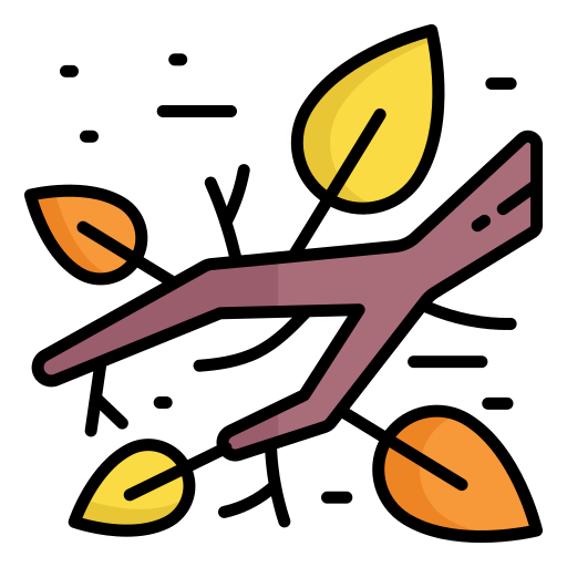 foglie di ramo Generic Outline Color icona