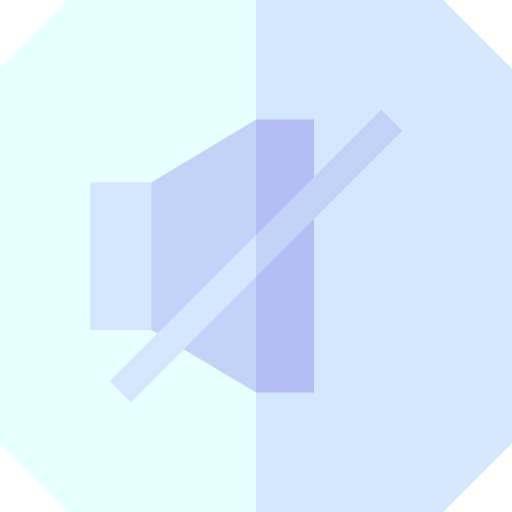 Mute Basic Straight Flat icon