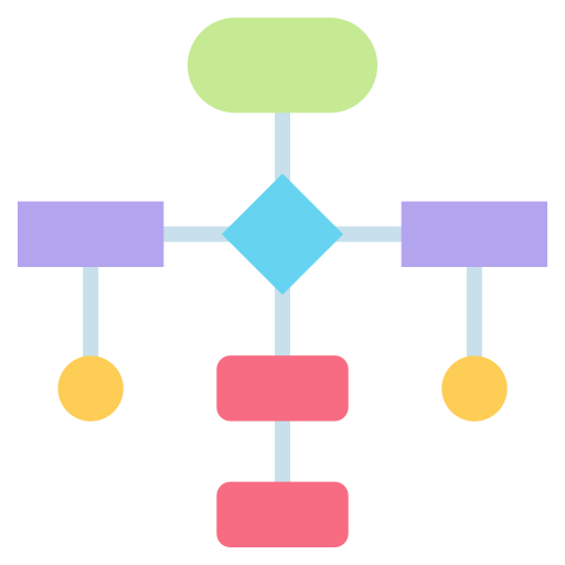 diagrama de flujo Generic Flat icono