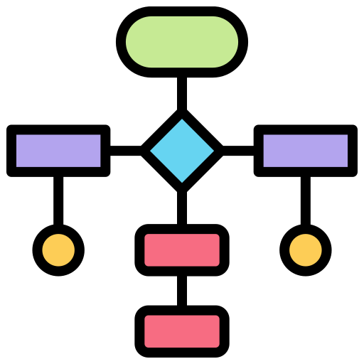 Flowchart Generic Outline Color icon