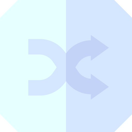 シャッフル Basic Straight Flat icon