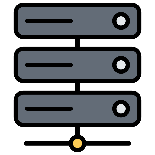 Server Generic Outline Color icon