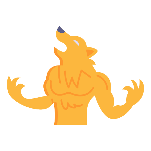 hombre-lobo Generic Flat icono