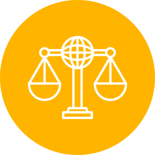 internationaal recht Generic Flat icoon
