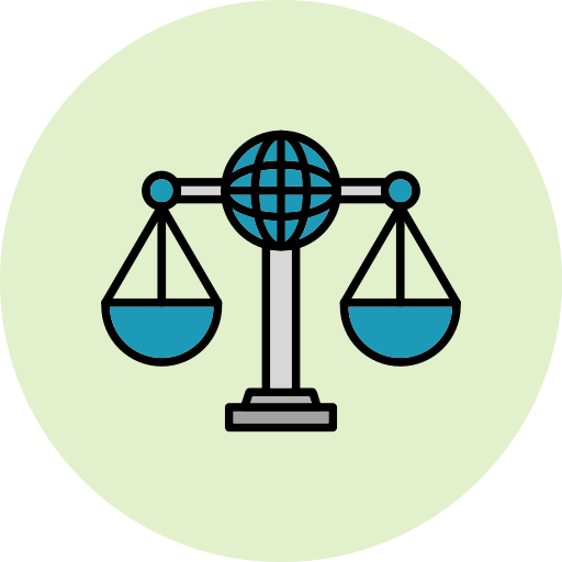 internationales recht Generic Outline Color icon