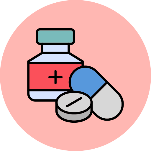 Pills Generic Outline Color icon