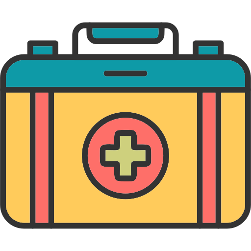 kit de primeros auxilios Generic Outline Color icono