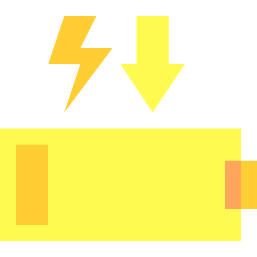 Low battery Basic Sheer Flat icon