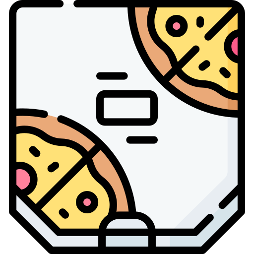 caja de pizza Special Lineal color icono