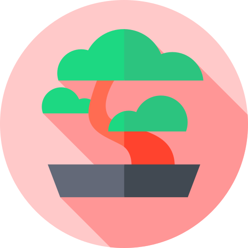bonsai Flat Circular Flat icon
