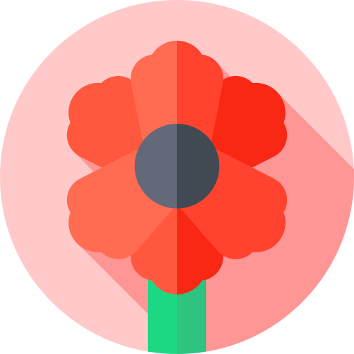Poppy Flat Circular Flat icon