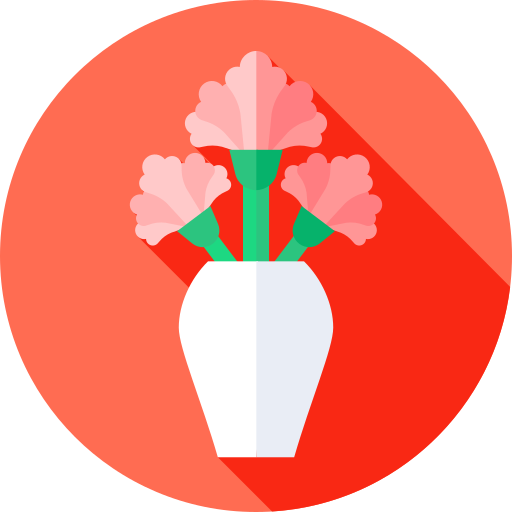 pelargonia Flat Circular Flat ikona