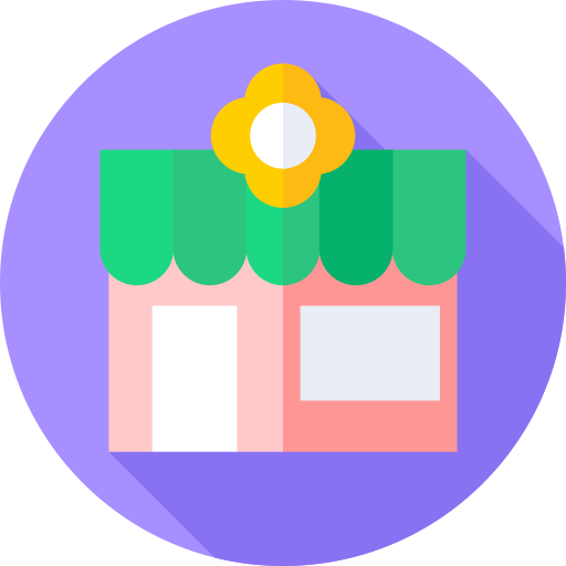 Цветочный магазин Flat Circular Flat иконка