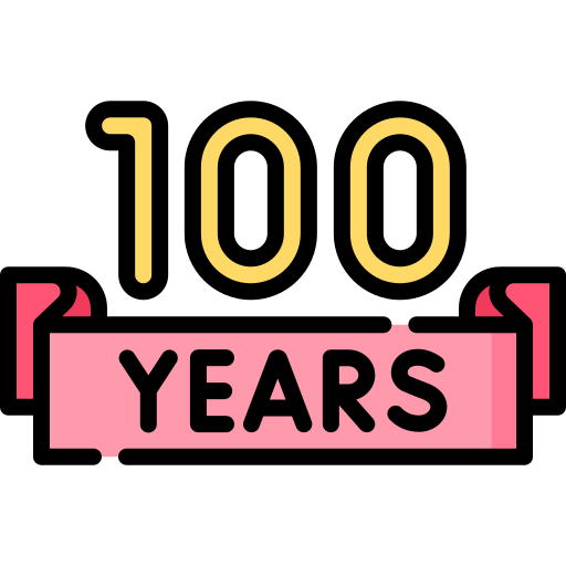 100 years Special Lineal color icon