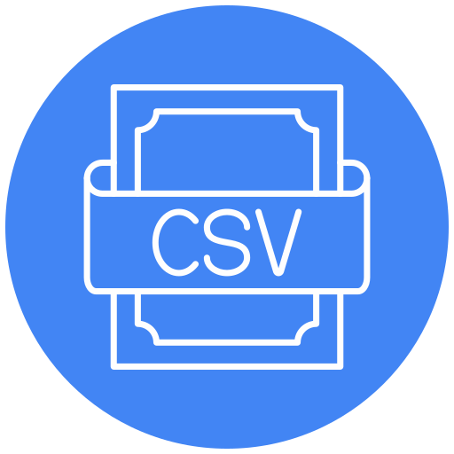 csv Generic Flat ikona