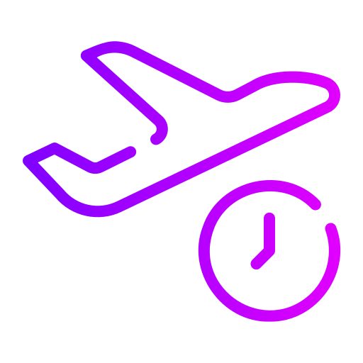 비행 시간 Generic Gradient icon