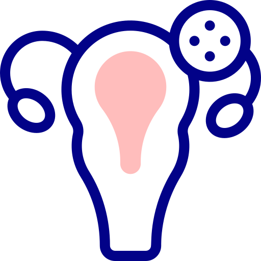 gebärmutterhals Detailed Mixed Lineal color icon