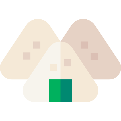 onigiri Basic Straight Flat icoon