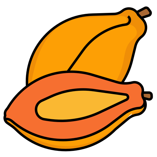 Papaya Generic Outline Color icon