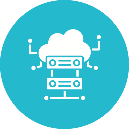 Cloud server Generic Mixed icon