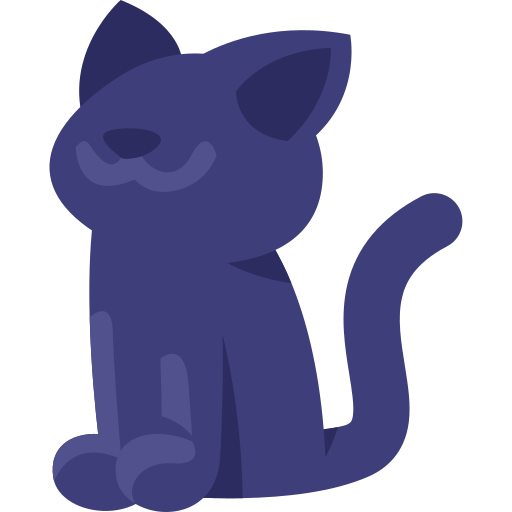 gato negro Generic Flat icono