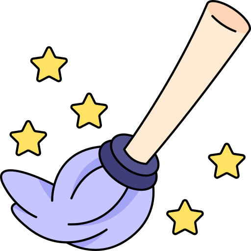 Flying broom Generic Thin Outline Color icon