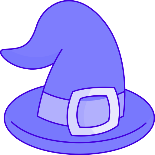 kapelusz czarownicy Generic Thin Outline Color ikona