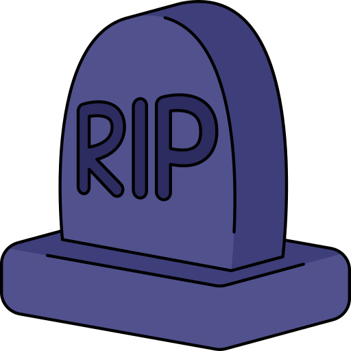 Tomb Generic Thin Outline Color icon
