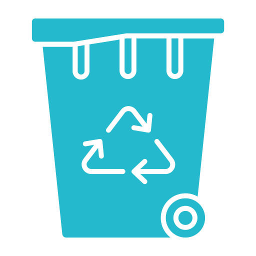 Recycling bin Generic Simple Colors icon