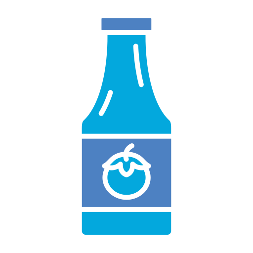 Бутылка кетчупа Generic Blue иконка