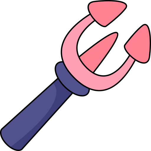 Trident Generic Thin Outline Color icon