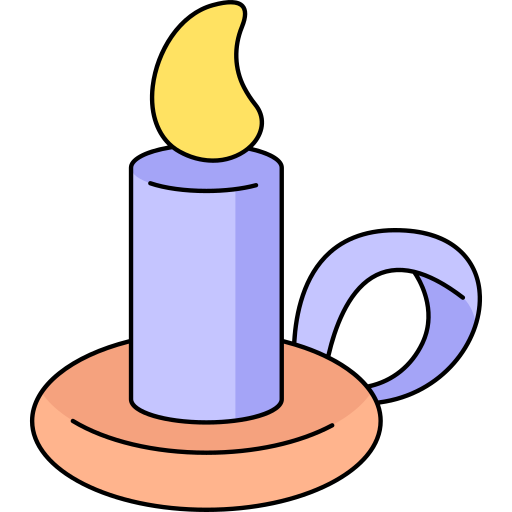 candle Generic Thin Outline Color icon