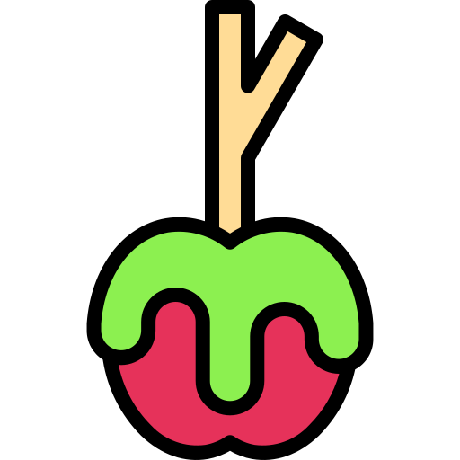 gekarameliseerde appel Generic Outline Color icoon