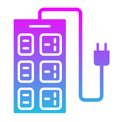 Extension Cord Generic Flat Gradient icon