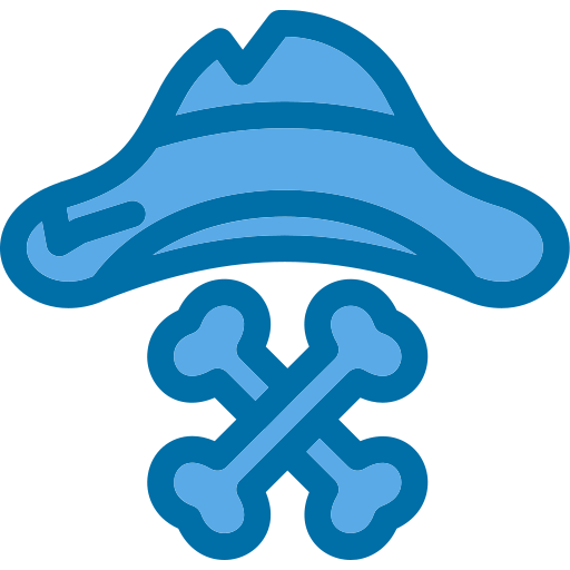 piracki kapelusz Generic Blue ikona